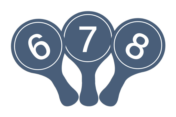 Auction Paddles Set Auction Paddles Set